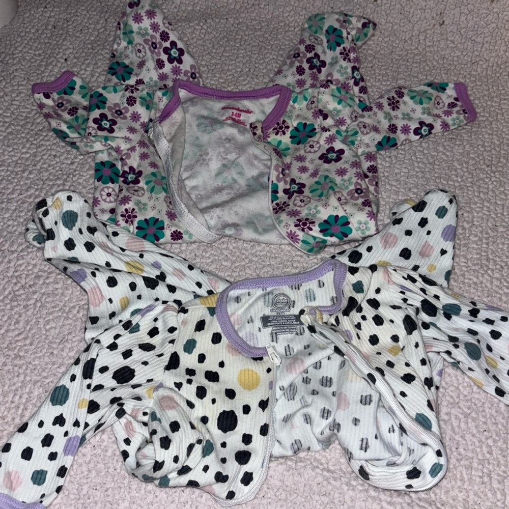 Two 3-6mo onesies bundle